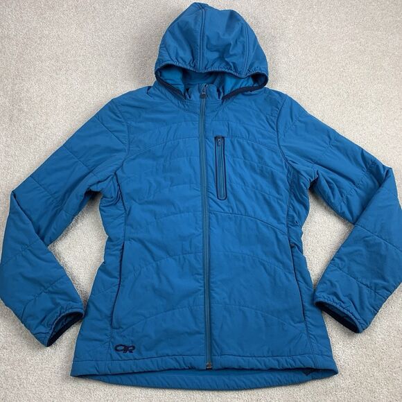 Outdoor Research Women's Winter Ferrosi Hoody Size Small Blue Full Zip Insulated - Picture 1 of 16